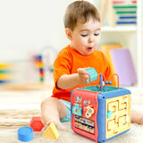 Infant Hand Drum Kit Six-sided Drum Box Educational Toy, Hand Drum