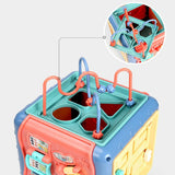 Infant Hand Drum Kit Six-sided Drum Box Educational Toy, Hand Drum