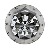 Mechanical Timer Stainless Steel Flower Creative Timer Magnetic Kitchen Reminder, Mechanical Timer