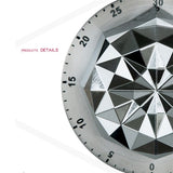 Mechanical Timer Stainless Steel Flower Creative Timer Magnetic Kitchen Reminder, Mechanical Timer