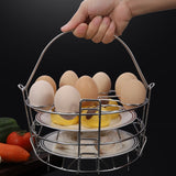 Stainless Steel Steamer Kitchen Steamed Eggs Steamed Multi-function Steam Rack, Multi-function Steam Rack