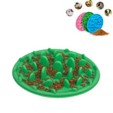 Pet Cat and Dog Jungle Silicone Anti-choke Food Bowl, 24x18cm, 30.5x22.5cm