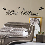 Sweet Dreams Wall Stickers Bedroom DIY Home Decoration