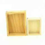 3 PCS Toy House Accessories Mini Wooden Box, Wooden Box