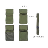 Garden Canvas Tool Belt Waist Bag, Length:125cm, Green