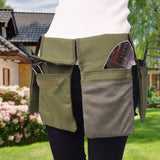 Garden Canvas Tool Belt Waist Bag, Length:125cm, Green