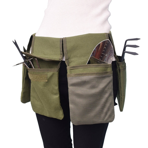 Garden Canvas Tool Belt Waist Bag, Length:125cm, Green