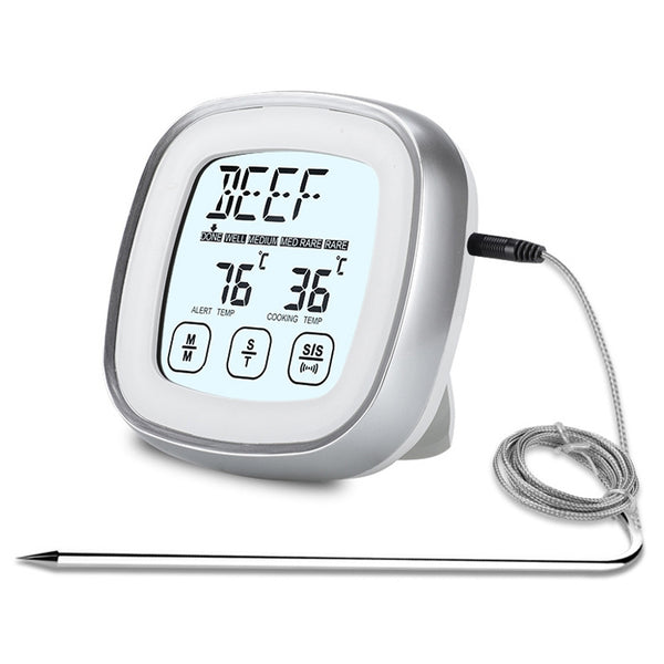 TS-BN53-A Digital Kitchen Food Cooking BBQ Wireless Touch Screen Thermometer with Timer & Alarm, TS-BN53-A