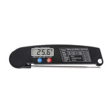 TS-BY52-B Kitchen Food Cooking BBQ Foldable Waterproof Probe Thermometer(Black), TS-BY52-B