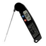 TS-BY52-B Kitchen Food Cooking BBQ Foldable Waterproof Probe Thermometer(Black), TS-BY52-B