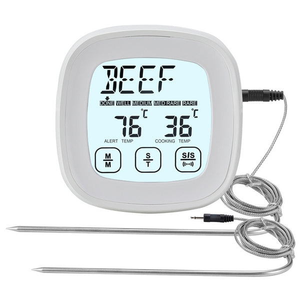 TS-802A Kitchen Food Cooking BBQ Dual Probe Touch Screen Thermometer, TS-802A