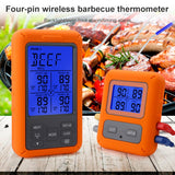 TS-TP40-B Kitchen Food Wireless Four Probe Thermometer, Probe is Non-waterproof, Non-waterproof