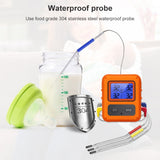 TS-TP40-A Kitchen Food Wireless Four Probe Thermometer, Probe is Waterproof, Waterproof