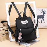 Multi-function Anti-theft Backpack Crossbody Casual Tote Bag with Accessories Pendant, 624