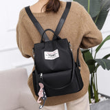 Multi-function Anti-theft Backpack Crossbody Casual Tote Bag with Accessories Pendant, 624