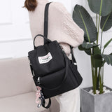 Multi-function Anti-theft Backpack Crossbody Casual Tote Bag with Accessories Pendant, 624