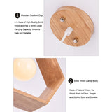 Home Decoration Personality Creative Simple Solid Wood Geometric Pendant Lights