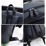 Wide Strap Casual PU Leather Double-shoulder Bag Messenger Bag for Men