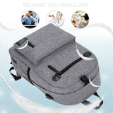 Outdoor Multi-function Comfortable Double Shoulders Bag Travel Backpack Bag with External USB Charging Port