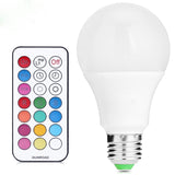 10W E27 RGB Dimmable Color Changing Lighting LED Light Bulbs