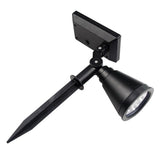 Solar Lights 2-in-1 Waterproof 4 LED Solar Spotlight Adjustable Wall Light Landscape Light Security Lighting