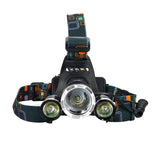 T6 6000 - 6500K LED Headlight USB Rechargeable Head Light 4 Modes Fishing Lamp