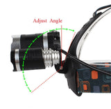 T6 6000 - 6500K LED Headlight USB Rechargeable Head Light 4 Modes Fishing Lamp