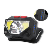 XPG+COB Charging Induction Strong Light Headlight with Power Display