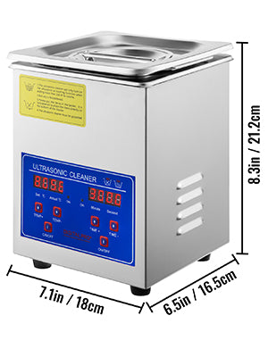 VEVOR Ultrasound Home Appliances 1.3L 2L 3L 6L 10L 15L 22L 30L Ultrasonic Cleaner Lave-Dishes Portable Washing Machine Diswasher