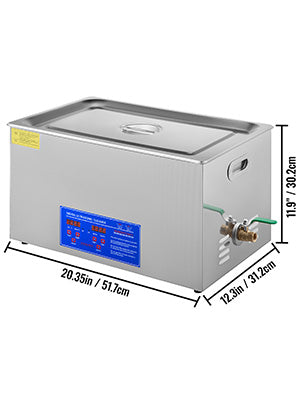 VEVOR Ultrasound Home Appliances 1.3L 2L 3L 6L 10L 15L 22L 30L Ultrasonic Cleaner Lave-Dishes Portable Washing Machine Diswasher