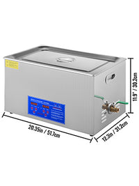 VEVOR Ultrasound Home Appliances 1.3L 2L 3L 6L 10L 15L 22L 30L Ultrasonic Cleaner Lave-Dishes Portable Washing Machine Diswasher