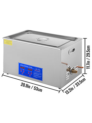 VEVOR Ultrasound Home Appliances 1.3L 2L 3L 6L 10L 15L 22L 30L Ultrasonic Cleaner Lave-Dishes Portable Washing Machine Diswasher