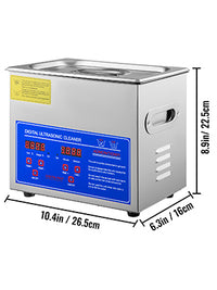 VEVOR 1.3L 2L 3L 6L 10L 15L 22L 30L Ultrasonic Cleaner Lave-Dishes Portable Washing Machine Diswasher Ultrasound Home Appliances