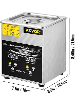 VEVOR 2L 3L 6L 10L 15L Upgraded Ultrasonic Cleaner Lave-Dishes Portable Washing Machine Diswasher Ultrasound Home Appliances