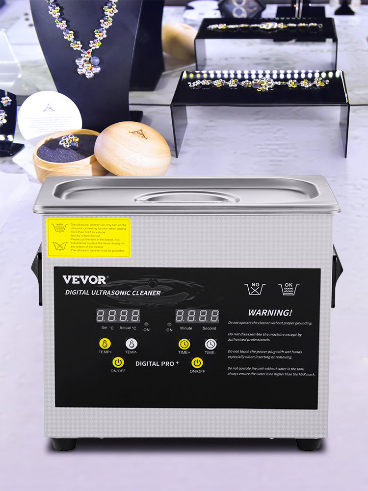 VEVOR 2L 3L 6L 10L 15L Upgraded Ultrasonic Cleaner Lave-Dishes Portable Washing Machine Diswasher Ultrasound Home Appliances